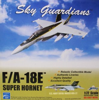 McDonnell Douglas F/A-18E Super Hornet USN VFA-27 Royal Maces, NF200, USS Kitty Hawk