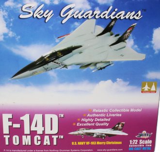 Grumman F-14B Tomcat USN VF-103 Jolly Rogers, AA201 "Santa Cat", USS Enterprise, 1996