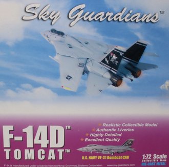 Grumman F-14D Tomcat USN VF-31 Tomcatters, NK100, USS Abraham Lincoln, 1998