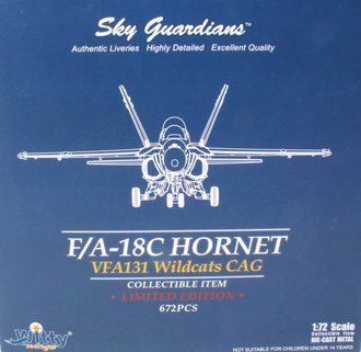 McDonnell Douglas F/A-18C Hornet USN VFA-131 Wildcats, AG400, CAG, USS George Washington