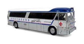 1:87 1964 MCI MC-5A Coach "Greyhound Canada" ***Missing Passenger Side Mirror***