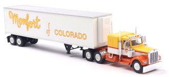 1:87 1977 Kenworth W900 w/Reefer Trailer "Monfort of Colorado" ***Bad Paint***