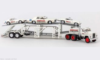 1:87 1975 Dodge Auto Transporter "Hurricane Hell Drivers" ***Missing Cars*** 1:87 1975 Dodge Auto Transporter "Hurricane Hell Drivers" ***Missing Cars***