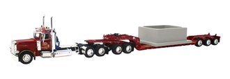 1:64 Peterbilt 389 w/Triple Axle Lowboy & Oversized Load "Lefebvre & Sons" *** As Shown & No Original Box ***