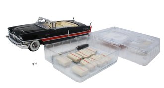 1:24 1956 Packard Carribbean Convertible (Corsican Black/Naples Orange) ***Minor Paint Rash/Scratch on Windshield*** 1:24 1956 Packard Carribbean Convertible (Corsican Black/Naples Orange) ***Minor Paint Rash/Scratch on Windshield***