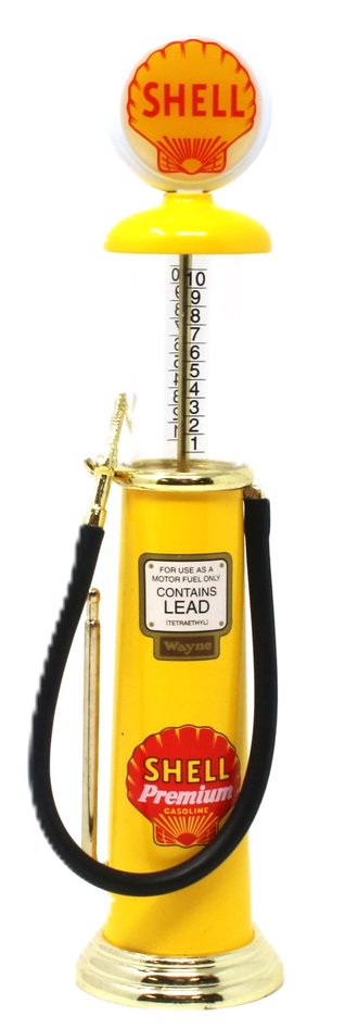 1:10 1930's Wayne Gas Pump "Shell Premium Gasoline" (Yellow) (8" Tall) *** No Original Box ***