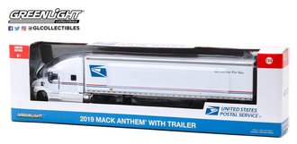 1:64 2019 Mack Anthem Tractor Trailer "United States Postal Service (USPS) ***Broken Mirror/Mud Flap*** 1:64 2019 Mack Anthem Tractor Trailer "United States Postal Service (USPS) ***Broken Mirror/Mud Flap***