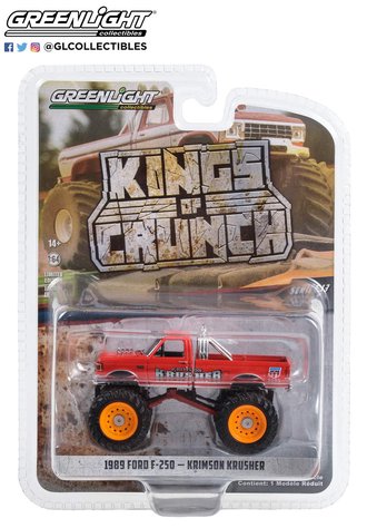 1:64 1989 Ford F-250 Monster Truck "Krimson Krusher" ***Loose Bumper*** 1:64 1989 Ford F-250 Monster Truck "Krimson Krusher" ***Loose Bumper***