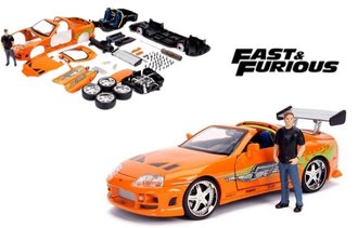 1:24 Fast & Furious - Brian's Toyota Supra w/Brian Figure (Build N' Collect) ***Bad Box***