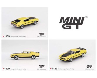 1:64 Ford Mustang Mach 1 (Grabber Yellow) ***Loose Spoiler***
