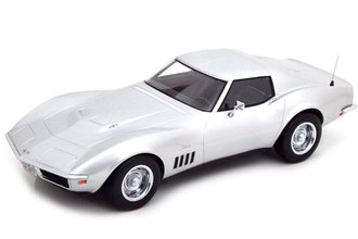 1:18 1969 Chevrolet Corvette Coupe (Silver) ***Broken Steering Rack***
