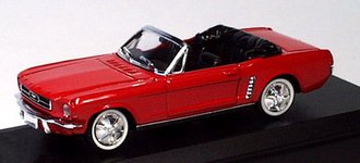1:43 1964½ Ford Mustang Convertible (Red) *** Missing Rear Bumper ***