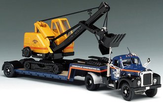 1:50 Lionelville Mack B Lowboy w/Priestman Cabel Shovel 1:50 Lionelville Mack B Lowboy w/Priestman Cabel Shovel
