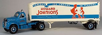 1:34 1960 Mack B-61 w/Van Trailer "Howard Johnson's Ice Cream" 1:34 1960 Mack B-61 w/Van Trailer "Howard Johnson's Ice Cream"