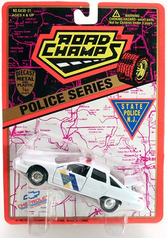 1:43 1995 Chevy Caprice "New Jersey State Police" (Blank Plate) *** Blister Card Wear ***